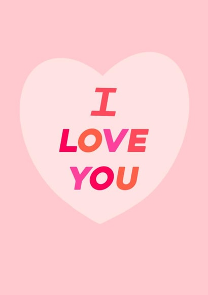 I LOVE YOU! Valentine's Day Card created by @pepperpeachillustrations