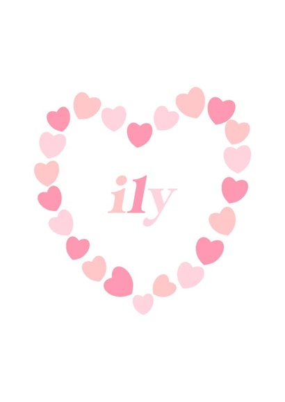 ILY! Valentine's Day Card created by @pepperpeachillustrations