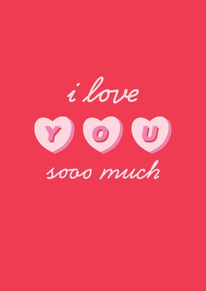 i love you sooo much! Valentine's Day & Anniversary card created by @pepperpeachillustrations