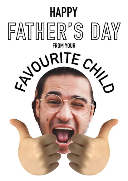 Father’s Day Funny card for dad Personalised Photo Card 48671 created by Wonder illustration
