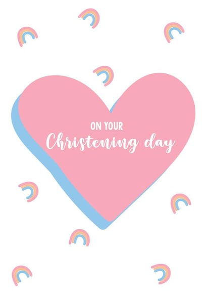 Cute Christening Cards - Rainbows created by @Laura Lonsdale Designs