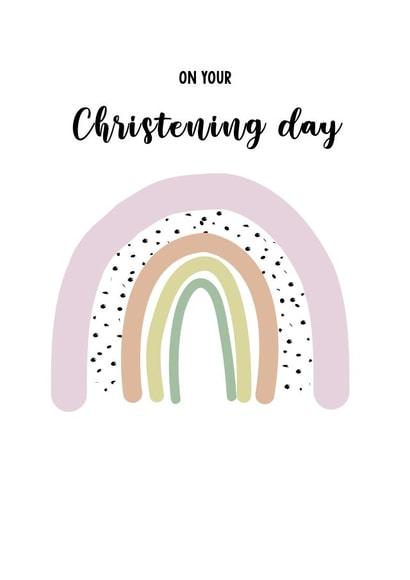 Cute Christening Cards - Rainbow created by @Laura Lonsdale Designs