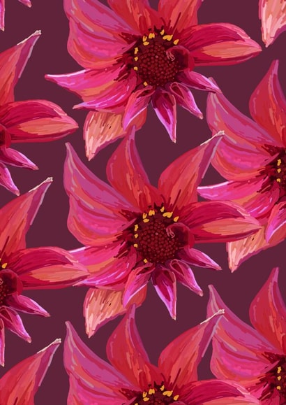 Floral Card - Flowers - Female created by K Finn Designs