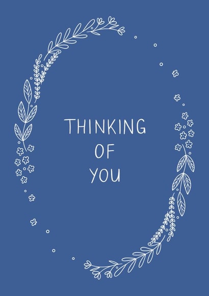 Traditional and simple floral 'thinking of you' card for friend or family created by Ally Johnson