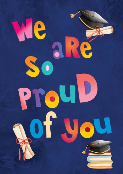 Cute Graduation Card - So Proud of You created by Nidd And Rigg!