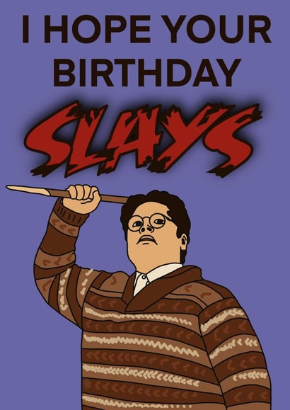 What We Do In The Shadows - Guillermo - Birthday Slay Card created by Absurd Blurred