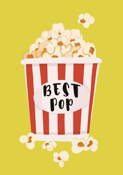 Cute Father's Day Card - Best Pop Popcorn created by AbiGoLucky