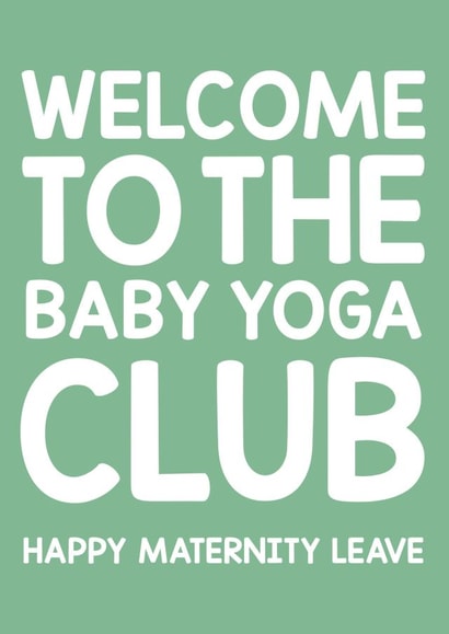 Cute maternity leave card - classic cute - for friend, work colleague, sister. created by Thirty Mussels