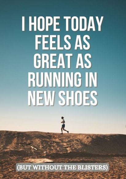 Running Birthday Wishes - Good Luck Running Card - Card for Runners created by Berklesful Designs