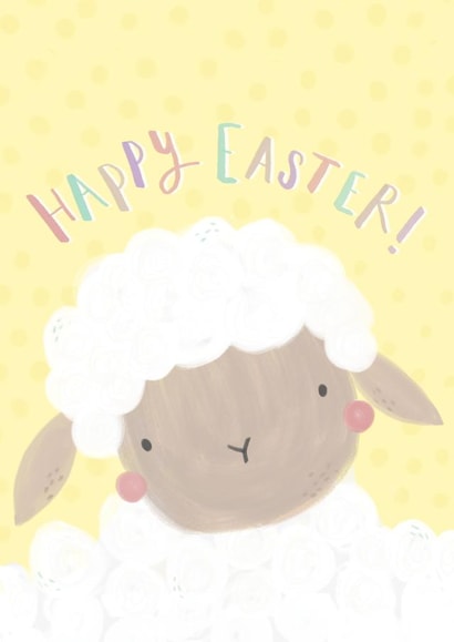 Cute Easter lamb - Happy Easter created by Laura Pantony