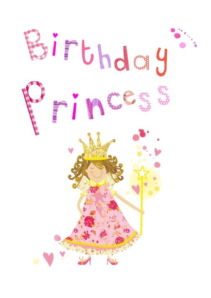 Cute Birthday Card - Kids - Princess created by Anya Higginson