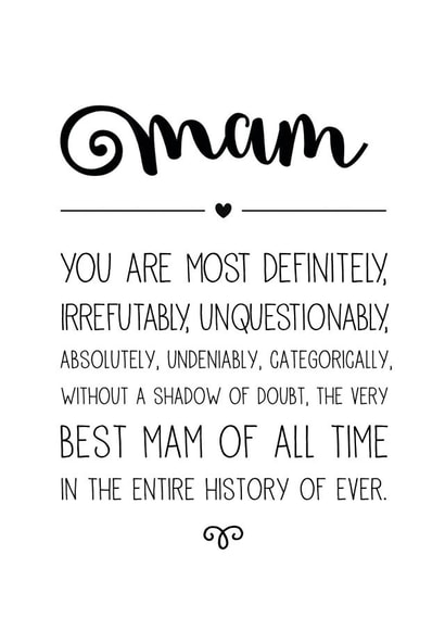 Cute Mother's Day Card - Mam - From the Heart created by Cloud 9 Design