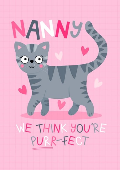 Perfect Nanny Card - From the Grandchildren - Mothering Sunday - Nan Birthday created by Ludicrous Prints