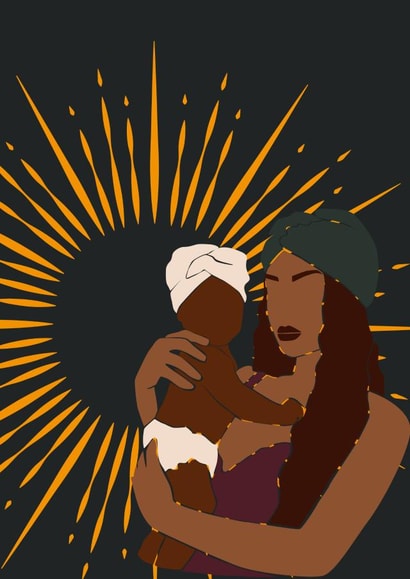 Mamma! Sweet unique mother's day card created by Vanessa Esther Free-Spirited Designs