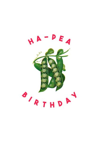 Second Nature Ha-Pea-Days! Geburtstagskarte – Wit Produktbild-Vorschau 2