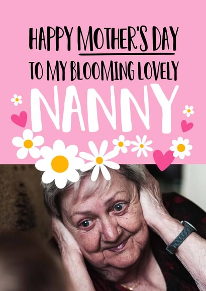 Cute Mother's Day Card - Nanny - Blooming Lovely created by Superlush Cards