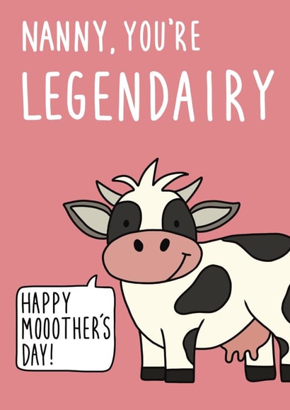 Cute and Funny Mother's Day - Nanny - Legendairy created by Pen and Puns 