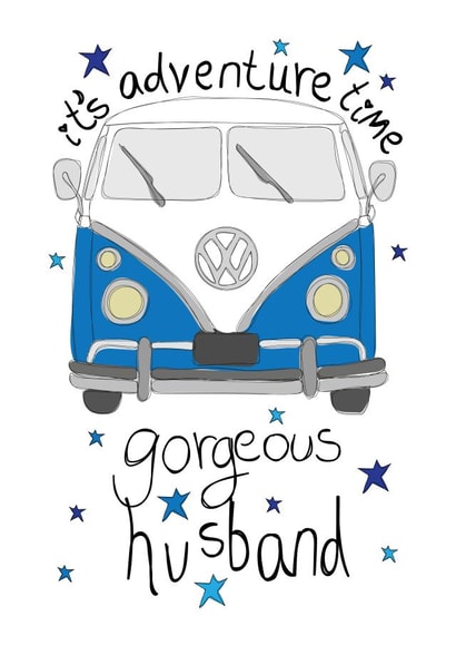 Cute Birthday Card - Gorgeous Husband - Adventure Time created by Love and Happy Stuff