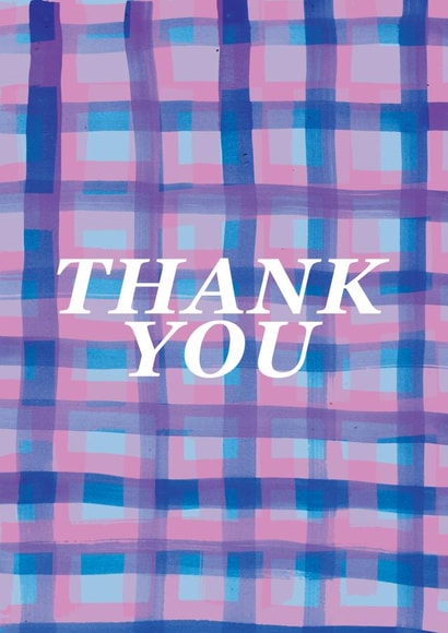 Colourful, vibrant thank you for a pattern-loving friend created by Ulrike Mieke 
