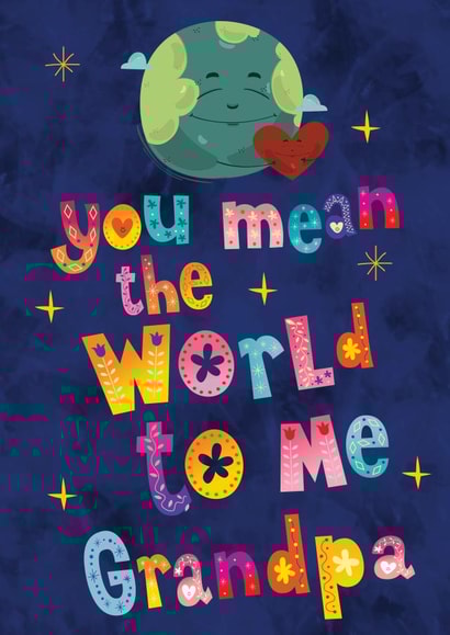 Cute Father's Day or Birthday Card For Grandpa created by Nidd And Rigg!