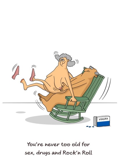 Funny Birthday/Anniversary Card - Sex, Drugs and Rock'n Roll created by Swizzoo