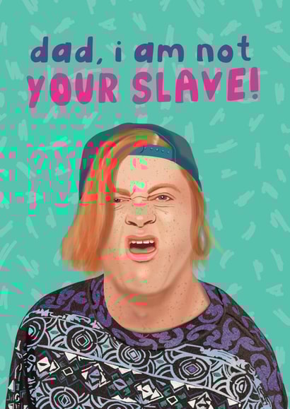 Funny Father's Day Card - Kevin and Perry created by AbiGoLucky