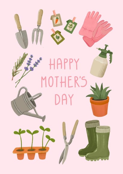 Cute Mother's Day Card - Gardening created by Swish & Scribble