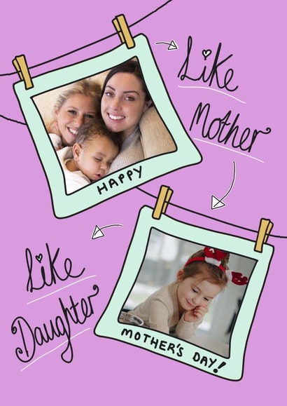 Cute Mother's Day Card - Like Mother Like Daughter created by Amelia Paveley