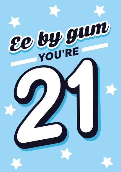 Cheeky Birthday Card - 21st - Ee by Gum created by Lindsey Sagar