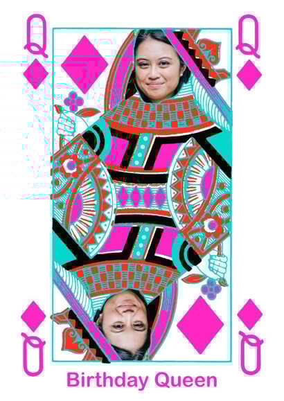 birthday fun Personalised Photo Card 48723 created by Pearl Illustrations