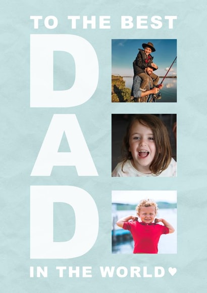 Cute Father's Day Card - Dad - Best in the World created by @HurrayHaus