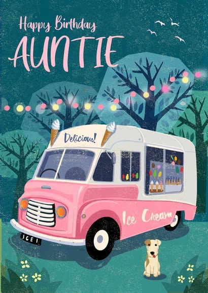 Classic Birthday Card - Auntie - Ice Cream Van created by Rocket68