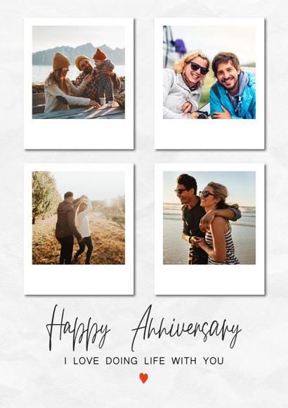Heartfelt Anniversary Card - Love Doing Life With You created by @hollielonglanddesigns
