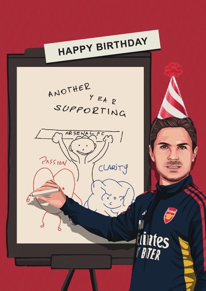 Football Birthday Card - Another Year Supporting Arsenal! created by Scored It