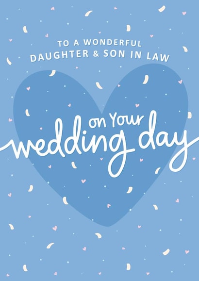 Confetti Wedding Card - Daughter and Son in Law created by Fliss Muir