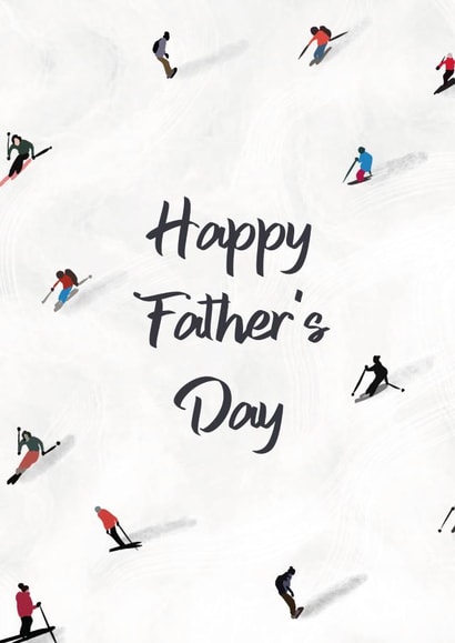 Father's Day Card - Skiing created by SophiPrints