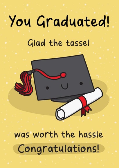 Cute Graduation Card - Student – Tassel Hassle created by The Playful Indian