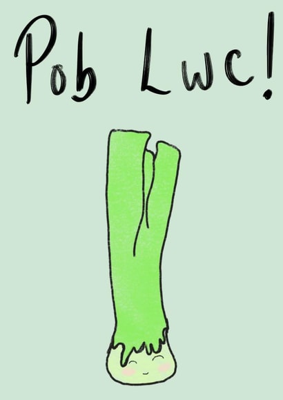 Good luck card - Welsh - Pob Lwc! created by DarcyRaeDraws