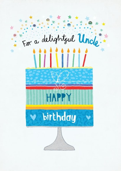 Uncle birthday cake design created by Pencilface