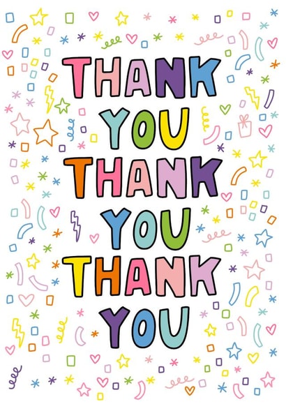 Birthday Thank You Card - Thank You For My Presents - Thank You Birthday Card created by Angela Chick