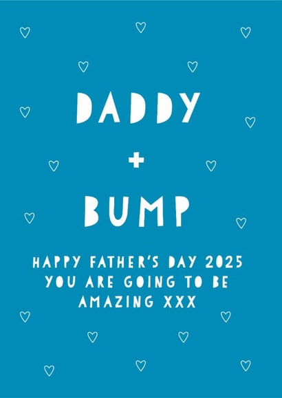 Cute Father's day card - From the Bump - 2025 created by Heather Alstead Design LTD