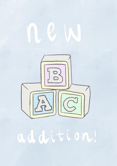 Cute New Baby Card - Pastels - New Addition! created by Elldesigns