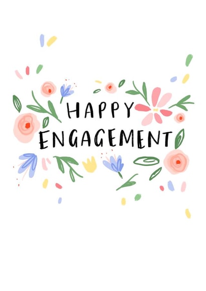 Cute engagement card! created by Leah Alefounder Illustrations