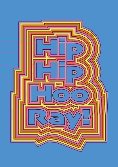 Fun contemporary birthday card created by Aimee Smith