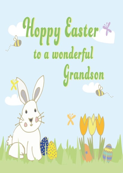 Cute Easter card for a wonderful Grandson created by Missycards