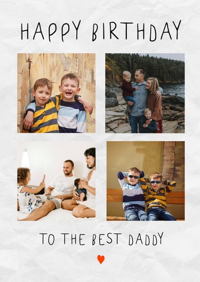 Cute Birthday Card - To The Best Daddy created by @hollielonglanddesigns