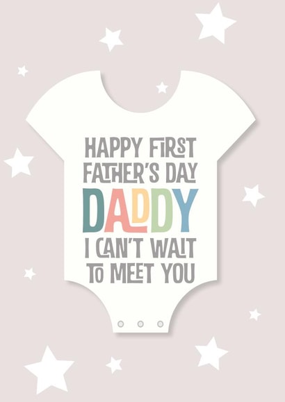 Cute Father's Day Card - Daddy - First created by Poppy Lane