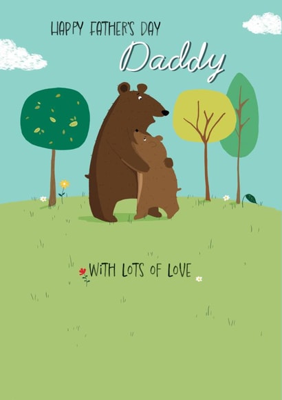 Cute Father's Day Card - Daddy - Bear created by cory reid