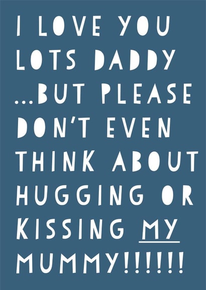 A funny Father's Day or Birthday card from babies, toddlers or young children, created by Heather Alstead Design LTD