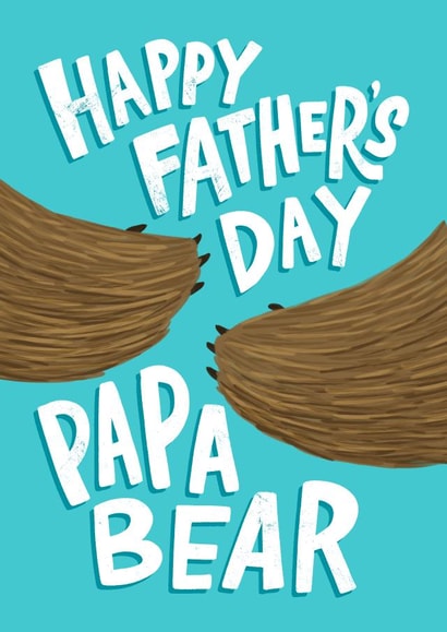 Father's Day Card - Papa Bear created by Violet and Alfie